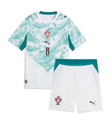 Portugal Bruno Fernandes #8 Udebanetrøje Børn VM 2026 Kortærmet (+ Korte bukser)